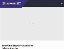 Tablet Screenshot of lyonsmechanical.com.au